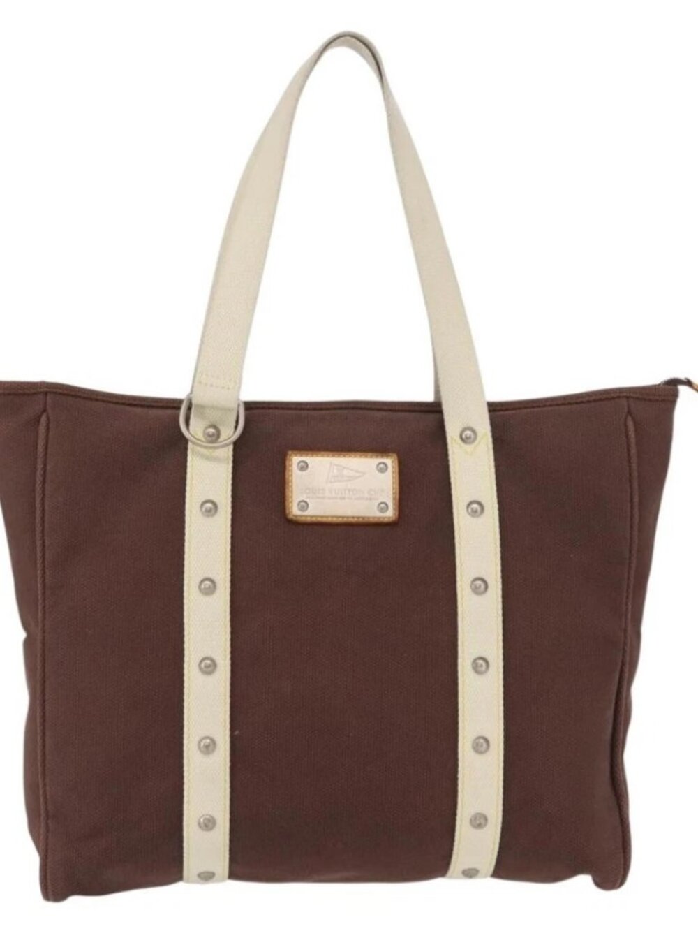 LOUIS VUITTON Antigua Cabas GM Tote Bag Brown - Picture 2 of 16